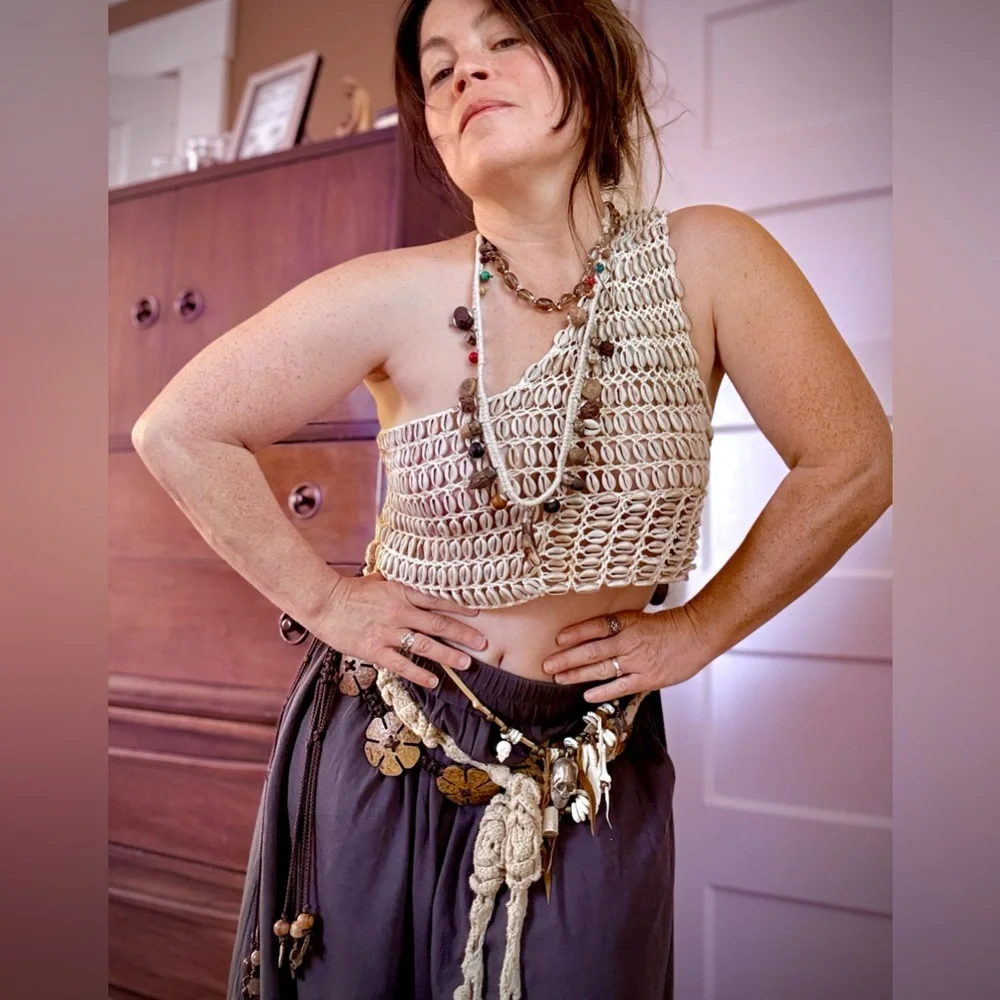 Cowrie Shell & Crochet Camisole - Picture 7 of 16